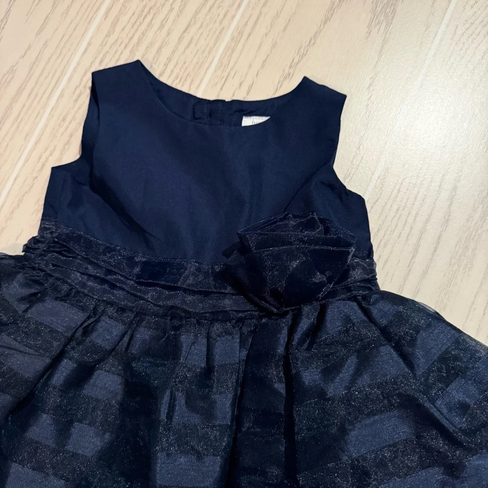 Carter’s Dress Baby Girl Size 9 Months Navy‎ Blue Party Wedding Special Occasion